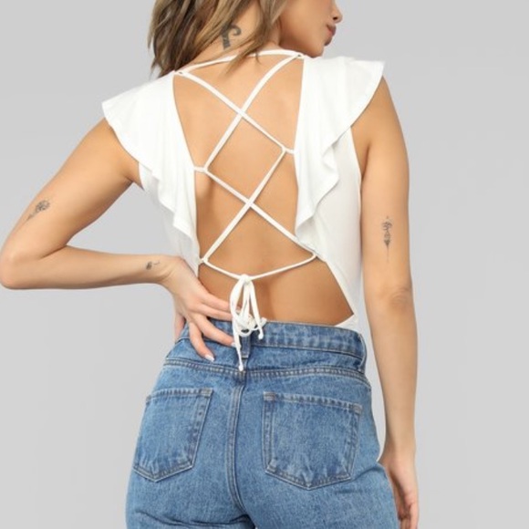 Fashion Nova Plunging Bodysuit - Picture 2 of 4